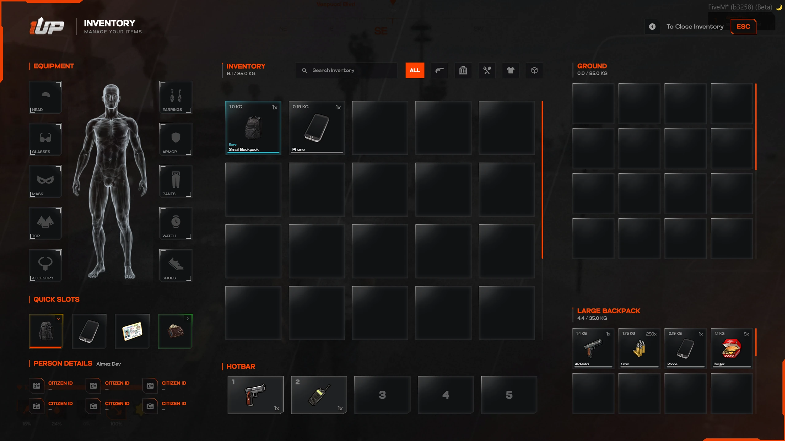 INVENTORY & EQUIPMENT