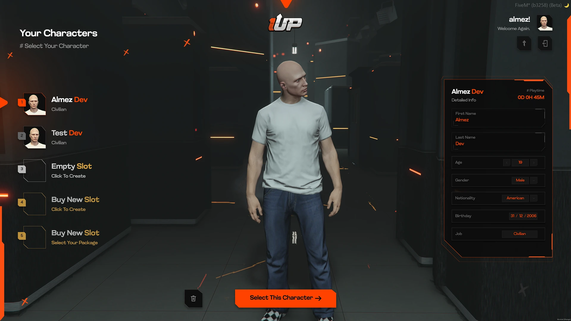 MULTI-CHARACTER SELECTION